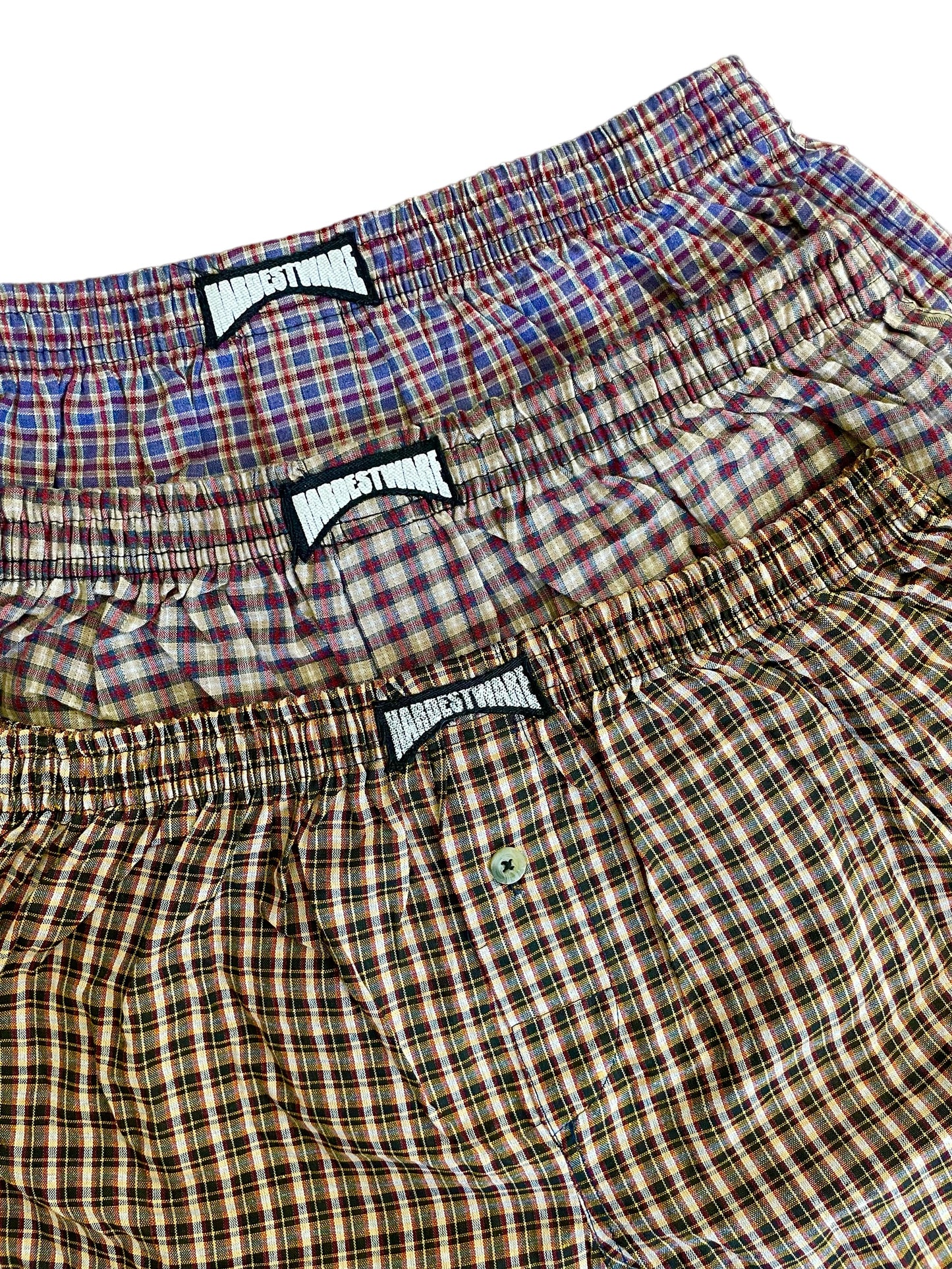 HARDEST BOXERS 3 PACK - PLAID